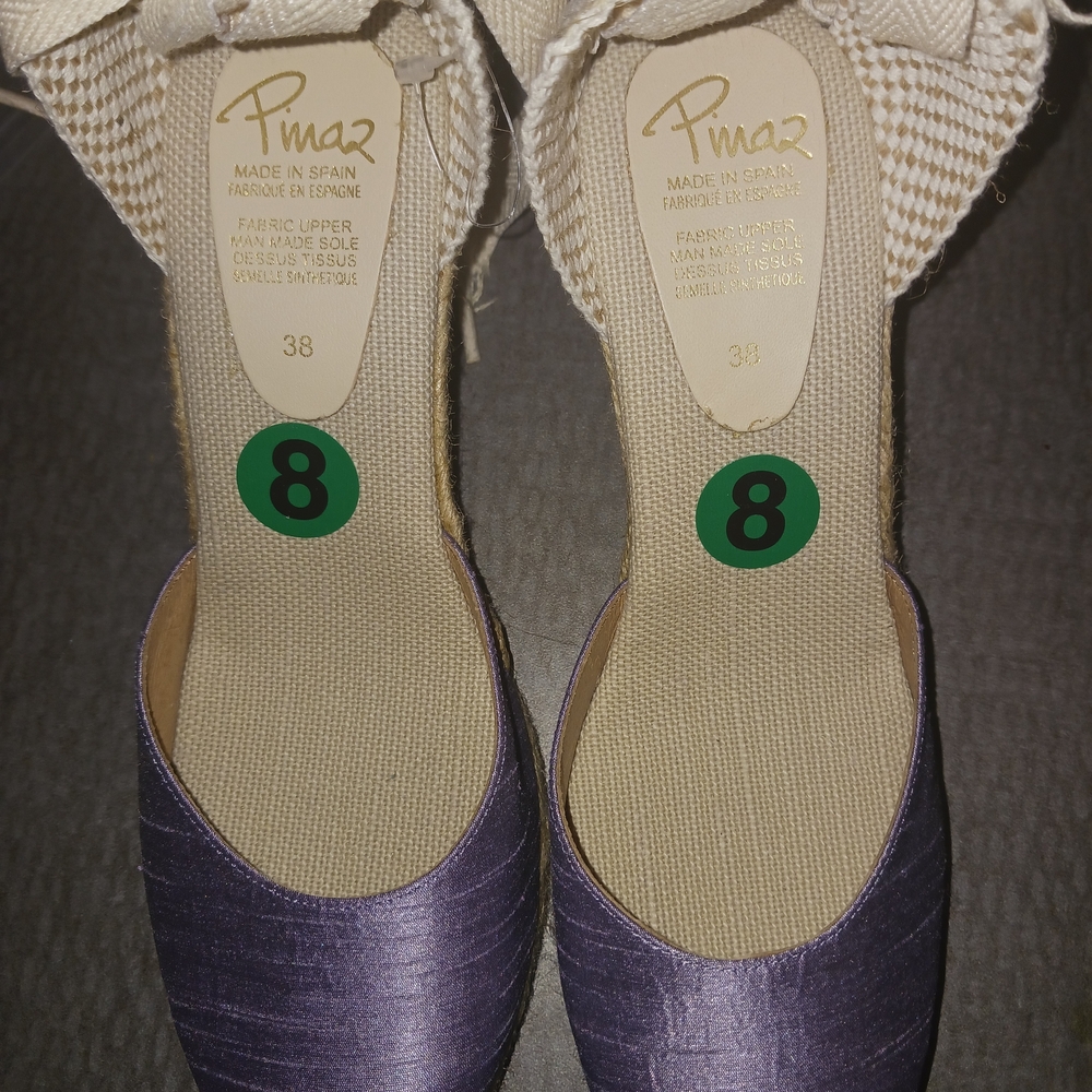 Women's Purple Wedge Espadrilles